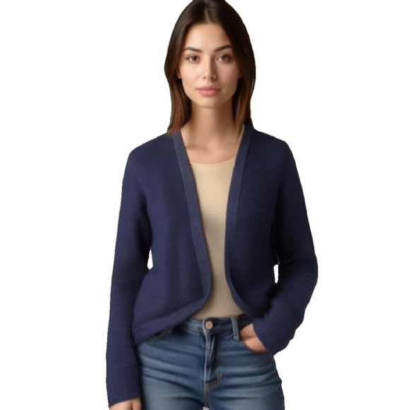 Scotch & Soda open cardigan sweater size 1 or size 6 navy blue jacket - Picture 1 of 12